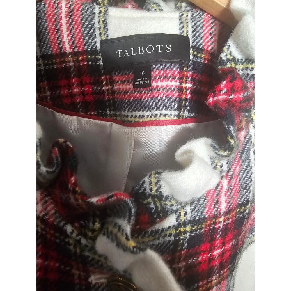 Talbots Red Plaid Jacket - Picture 5 of 8